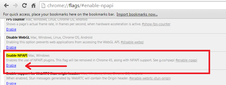 Silverlight Chrome Enable NPAPI 2